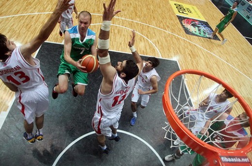 بسکتبال کاپ آسیا-مسابقه ایران و ازبکستان