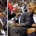 مسابقه بسکتبال باراک اوباما در روز انتخابات