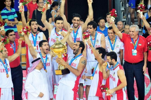 ایران قهرمان بسکتبال کاپ آسیا در سال 2014