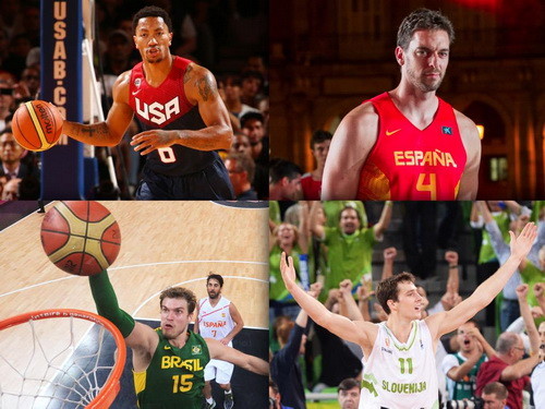 45 بازیکن فعلی NBA در جام جهانی بسکتبال 2014 حضور دارند