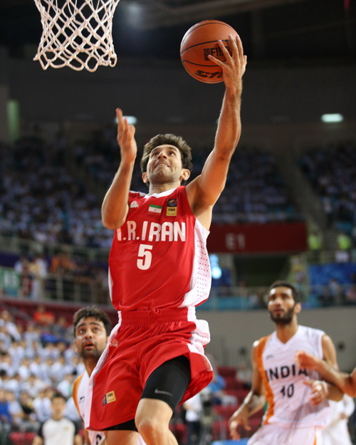 پیروزی تیم بسکتبال ایران برابر هند در بازی های آسیایی اینچئون